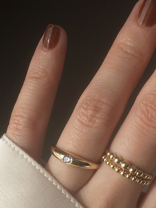 14k claity ring